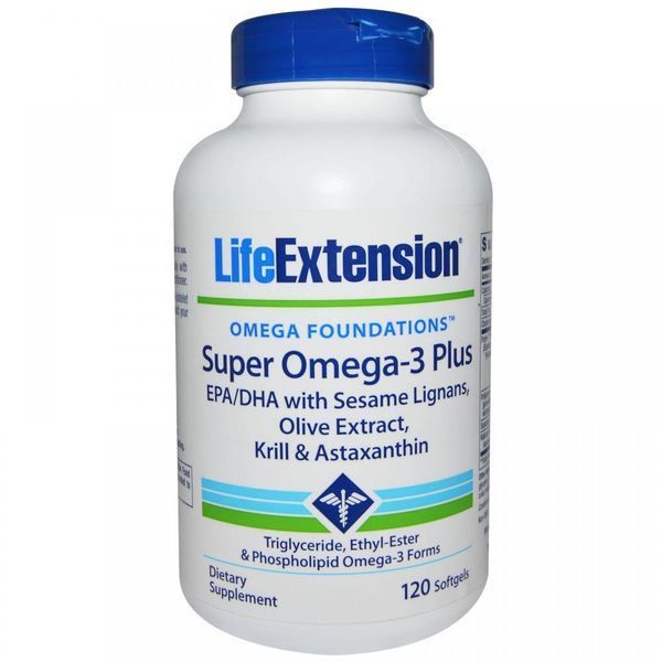 Life Extension Omega Foundations Super Omega-3 Plus 120 Softgels Супер Омега-3 плюс 534614 фото