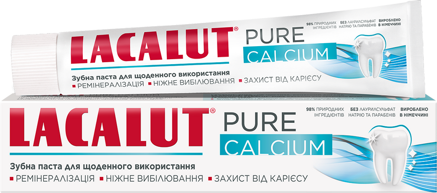 Lacalut Pure Calcium Зубна паста 75 ml 1162699 фото