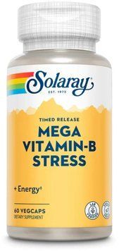 Solaray Mega Vitamin B-Stress - 60 Veg Capsules 1452783 фото