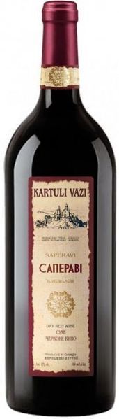 Вино Kartuli Vazi Сапераві, червоне сухе, 1.5л 12% (DIS4860001689804) 1183697 фото
