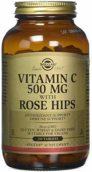 Solgar Vitamin C With Rose Hips 500 mg 250 Tablets 498696 фото