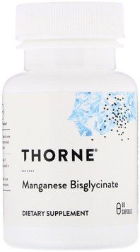 Thorne Research Manganese Bisglycinate, 60 Capsules (THR00373) 685867 фото