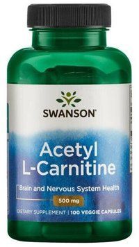 Swanson Acrtyl L-Carnitine, 500 mg, 100 Veggie Capsules (SWA-11649) 655434 фото