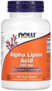 Now Foods Alpha Lipoic Acid 250mg - 120 vcaps 1449266 фото