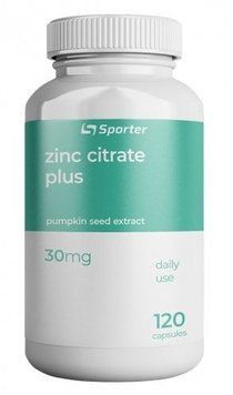 Sporter Zinc Citrate Plus 30 mg 120 Tablets (817073) 769598 фото