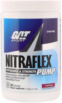 Предтренировочний комплекс GAT Nitraflex Pump 284 g / 20 servings / Fruit Punch 816835 фото