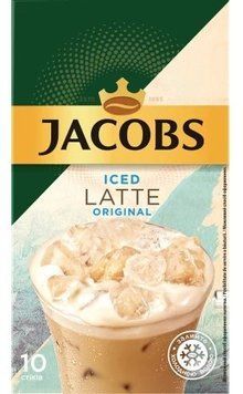 Напиток кофейный растворимый Jacobs Original Iced Latte 3в1 10х21.5 г (8714599107386) 1354855 фото