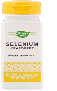 Nature's Way, Selenium, 200 mcg, 100 Capsules (NWY-41081) 606577 фото
