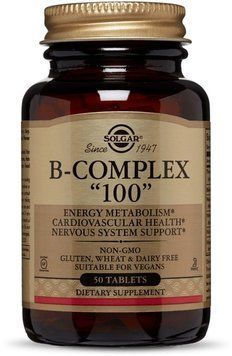 Solgar B-Complex "100" 50 Tabs 496843 фото
