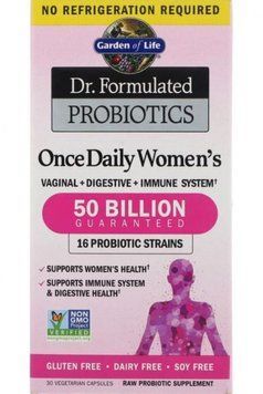 Garden of Life Dr. Formulated Probiotics, Once Daily Women's, 30 Vegetarian Capsules (GOL-11832) 681304 фото