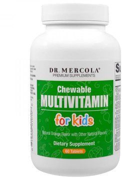 Dr. Mercola Chewable Multivitamin for Kids 60 Tabs Мультівітаміни для дітей 550723 фото