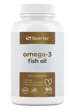 Sporter Omega 3 1000 mg Омега 3 90 мягких капсул 879366 фото