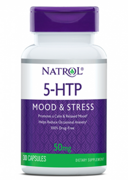 Natrol 5-HTP, 50 mg, 30 Capsules 721542 фото