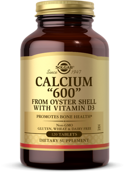 Solgar Calcium 600 from Oyster Shell with Vitamin D3 Солгар Кальций с витамином D3 из раковин устриц 120 таблеток 792855 фото