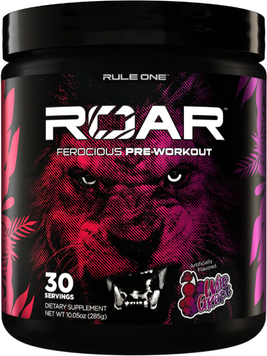 Предтренировочный комплекс Rule1 Roar 270 g / 30 servings / wild grape 1301228 фото