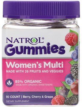 Natrol Gummies Women's Multi 90 Count Berry, Cherry & Grape Мультивитамины для женщин со вкусом ягод 552397 фото