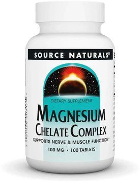 Source Naturals Magnesium Chelate Complex 100mg - 100 Tablets 1452209 фото