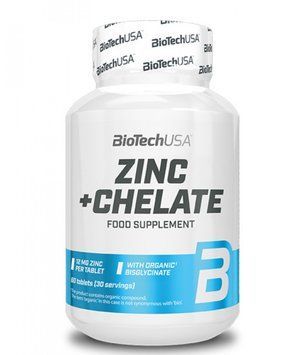 BioTechUSA Zinc + Chelate 60 Tablets 690286 фото
