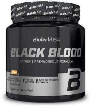 BioTechUSA Black Blood Nox + 330 g / 34 servings / Blueberry Lime 689146 фото