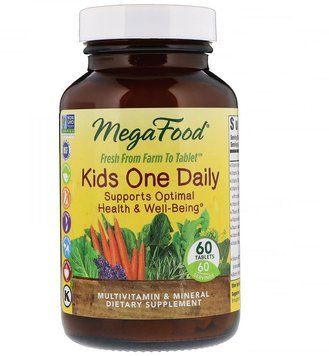 MegaFood Kid's One Daily 60 Tabs Мультівітаміни для дітей 552249 фото