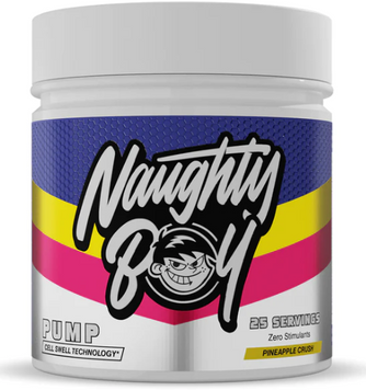 Передтренувальний комплекс Naughty Boy Pump 400 g / 25 servings / Pineapple Chunks 1182978 фото