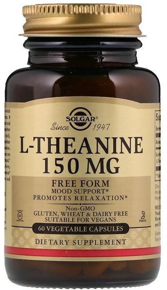 Solgar L-Theanine Free Form 150 mg 60 Vegetable Capsules 497766 фото