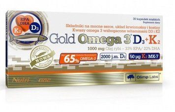 Olimp Gold Omega 3 D3 + K2 30 caps 383621 фото