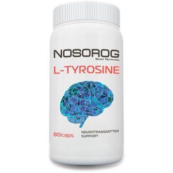 Амінокислота для спорту Nosorog Nutrition L-Tyrosine 80 capsules 786828 фото
