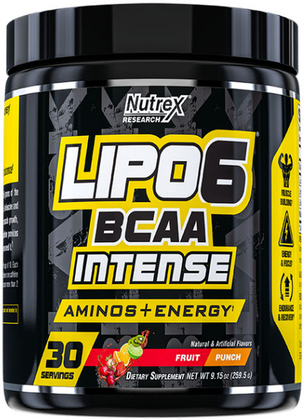 Nutrex Lipo-6 Bcaa Intense 259.5 g / 30 servings / Fruit Punch 1032665 фото