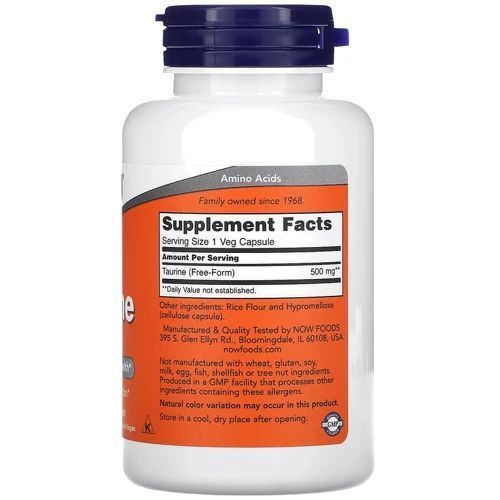 Now Foods TAURINE 500mg - 100 caps 1449666 фото