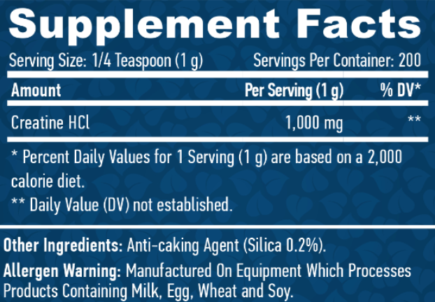 Креатин Haya Labs Sports Creatine HCL 200 g/100 servings 1056746 фото