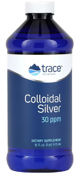 Trace Minerals Colloidal Silver 30 PPM Коллоидное серебро 473 мл 1186365 фото