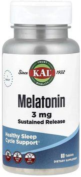 KAL Melatonin 3mg - 60 tablets 1461276 фото