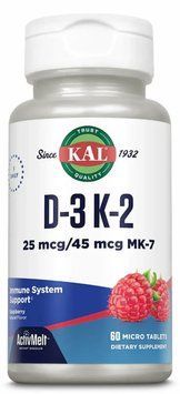 KAL D3 & K2 25mcg - 60 tablets Raspberry 1461017 фото