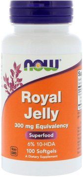 Now Foods Royal Jelly, 100 caps Маточне молочко 463889 фото