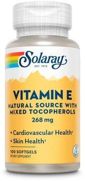 Solaray Vitamin E d-Alpha Tocopherol 268mg - 50 softgels 1452621 фото