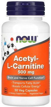 Now Foods Acetyl L-Carnitine 500mg - 50 vcaps 1449267 фото