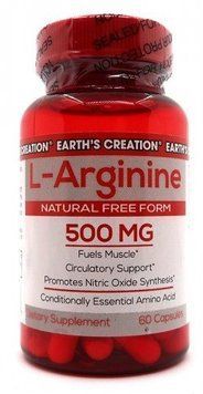 Амінокислота для спорту Earth's Creation L-Arginine 500 mg 60 caps 873022 фото