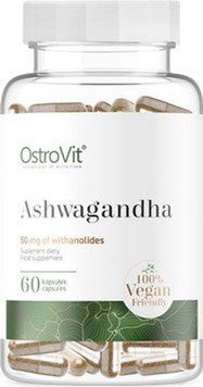 Бустер тестостерону OstroVit Ashwagandha Vege Ашваганда 60 капсул 813745 фото
