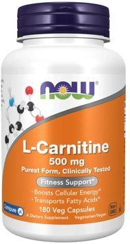 Now Foods L-Carnitine 500mg - 180 Veg Capsules 1451258 фото