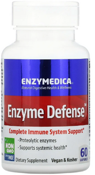 Enzymedica Enzyme Defense Протеолітичні ферменти 60 капсул 842884 фото