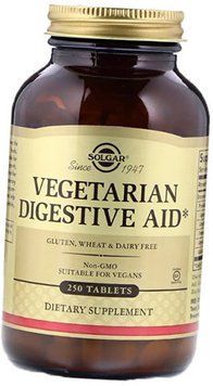 Solgar Vegetarian Digestive Aid 250 Tabs Засіб для поліпшення травлення для вегетаріанців 523577 фото