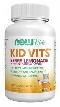 Now Foods Kid Vits - 120 Chewable Tablets Berry Lemonade 1454354 фото