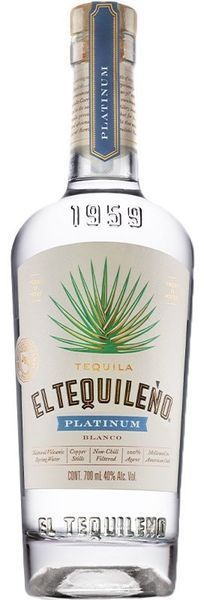 Текіла El Tequile&ntilde;o Platinum Blanco, 0.7л 40% (WHS7501398100677) 1216117 фото