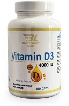 Bodyperson Labs Vitamin D3 4000iu - 100 Capsules 1459648 фото