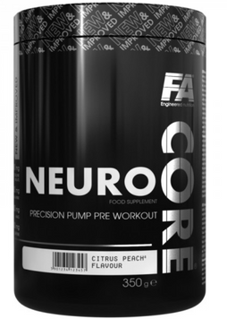 Передтренувальний комплекс Fitness authority Core Neuro 350 g / 40 servings / Citrus - Peach 1112769 фото