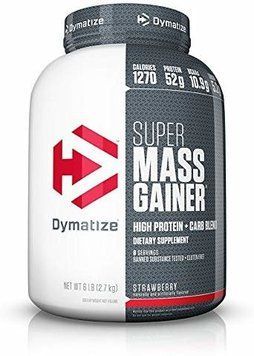 Гейнер Dymatize Super Mass Gainer 2722 g /8 servings/ Strawberry 416569 фото