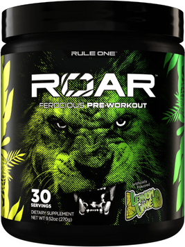 Предтренировочный комплекс Rule1 Roar 270 g / 30 servings / Lemon-lime 1301229 фото