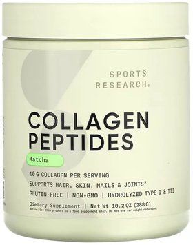 Sport Research Collagen Peptides Organic Matcha - 288g Green Tea 1457480 фото