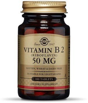 Solgar Vitamin B2 Солгар Рибофлавін 50 мг, 100 таб. 498698 фото